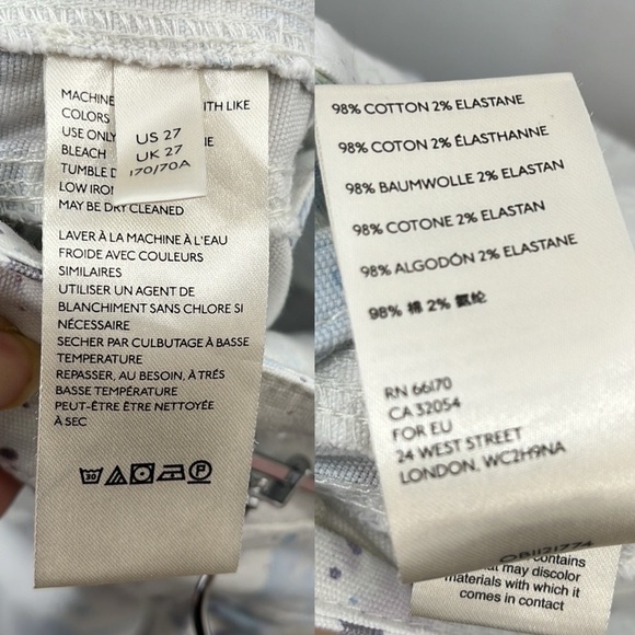 Anthropologie Wanderer Watercolor Cargo Pants size 27 - Picture 5 of 10